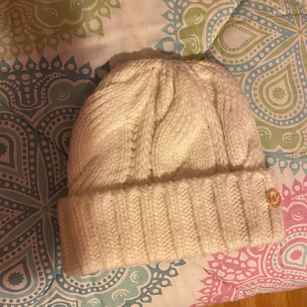 White Micheal Kors hat